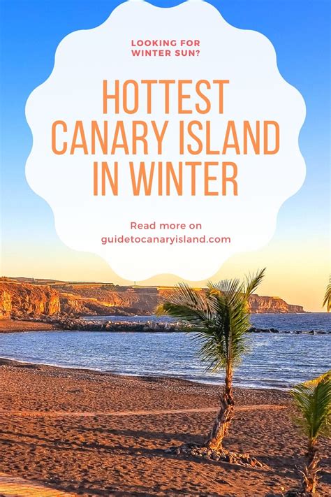 warmest canary islands in january.